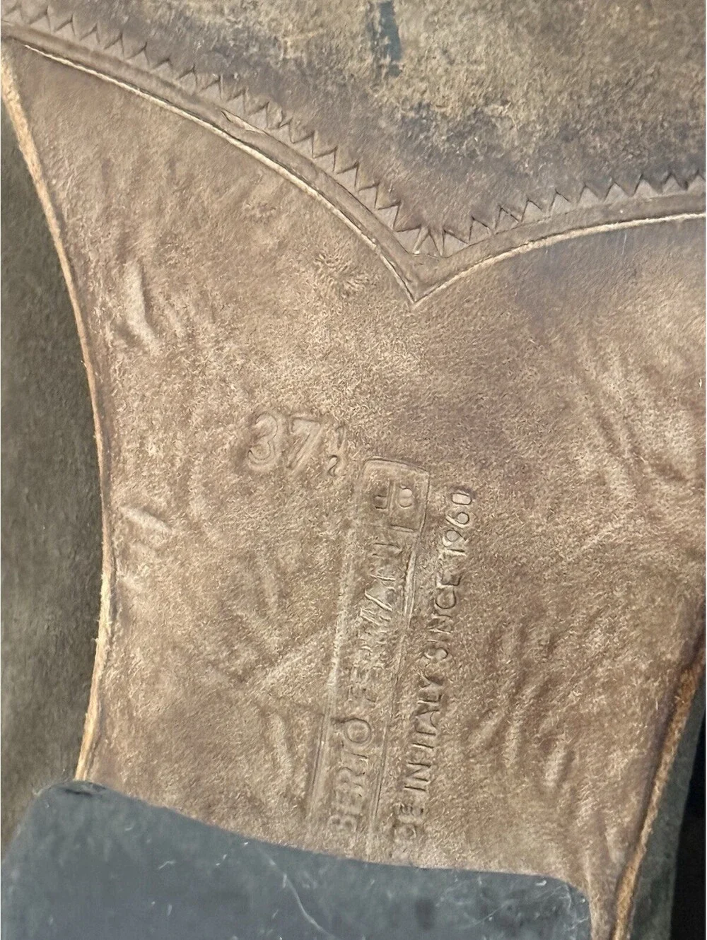 ALBERTO FERMANI Capricia Women's Suede Ankle Boots Size EU 37.5 US 7 Tan Italian
